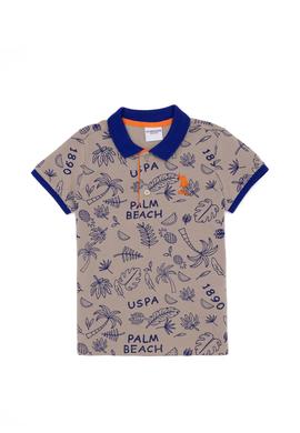 Erkek Çocuk Haki Polo Yaka Tişört - 50247867019