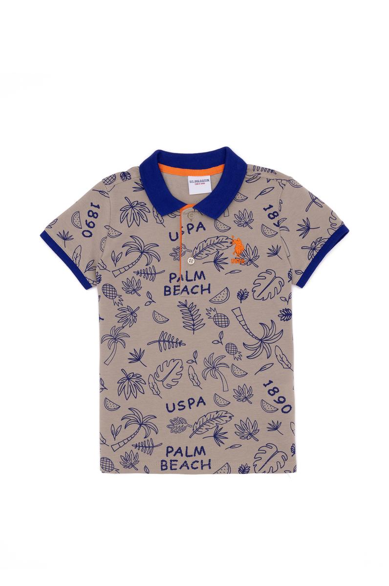 Erkek Çocuk Haki Polo Yaka Tişört