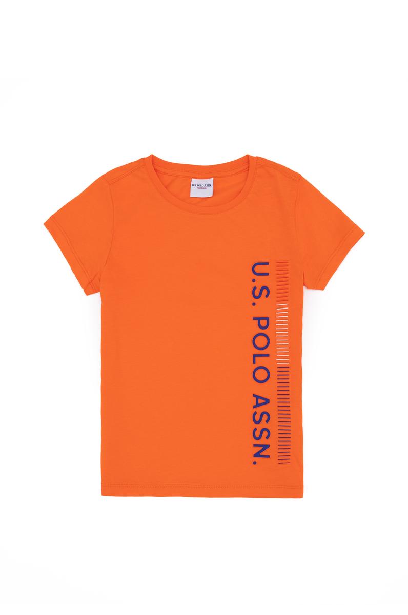 Çocuk Turuncu Bisiklet Yaka Tişört