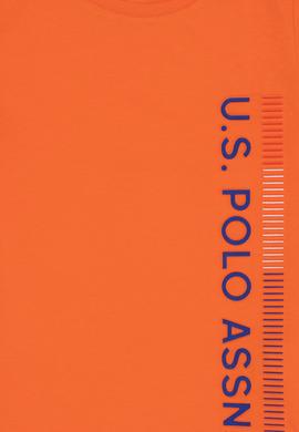 Çocuk Turuncu Bisiklet Yaka Tişört - 50249291012