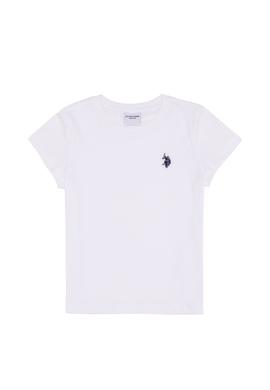 Çocuk Beyaz Bisiklet Yaka Tişört - 50249486004