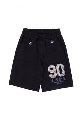 Çocuk Siyah Örme Şort - 50252223014