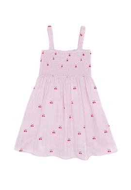 Kız Çocuk Pudra Dokuma Elbise - 50247458010