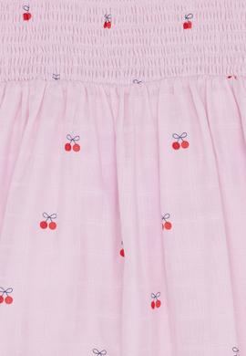 Kız Çocuk Pudra Dokuma Elbise - 50247458010