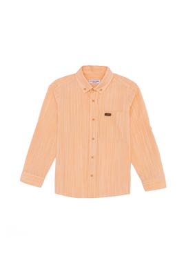 Erkek Çocuk Turuncu Uzun Kollu Gömlek - 50249563025