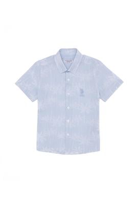 Erkek Çocuk Açık Mavi Kısa Kollu Gömlek - 50252057012