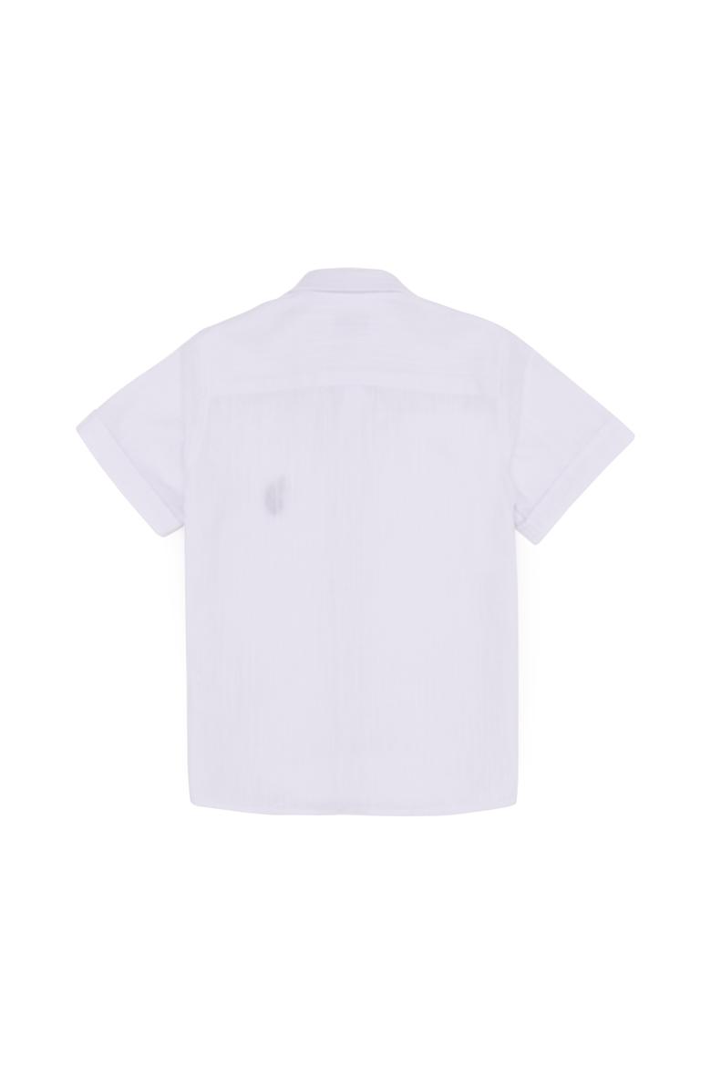 Erkek Çocuk Beyaz Kısa Kollu Gömlek - 50247971010