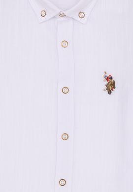 Erkek Çocuk Beyaz Kısa Kollu Gömlek - 50247971010