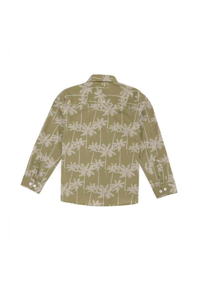 Erkek Çocuk Haki Uzun Kollu Gömlek - 50252038007