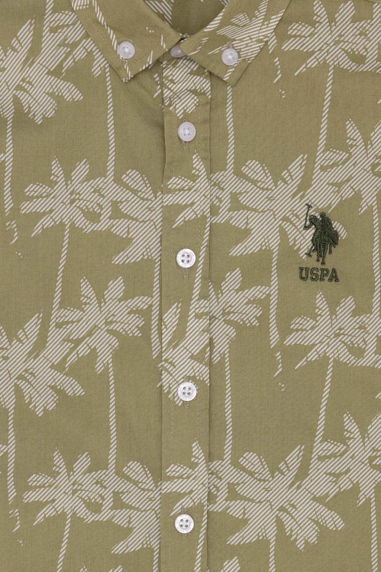 Erkek Çocuk Haki Uzun Kollu Gömlek - 50252038007