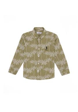 Erkek Çocuk Haki Uzun Kollu Gömlek - 50252038007