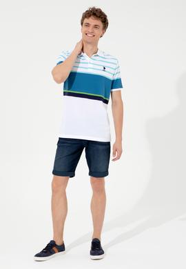 Erkek Petrol Polo Yaka T-Shirt - 50247783002