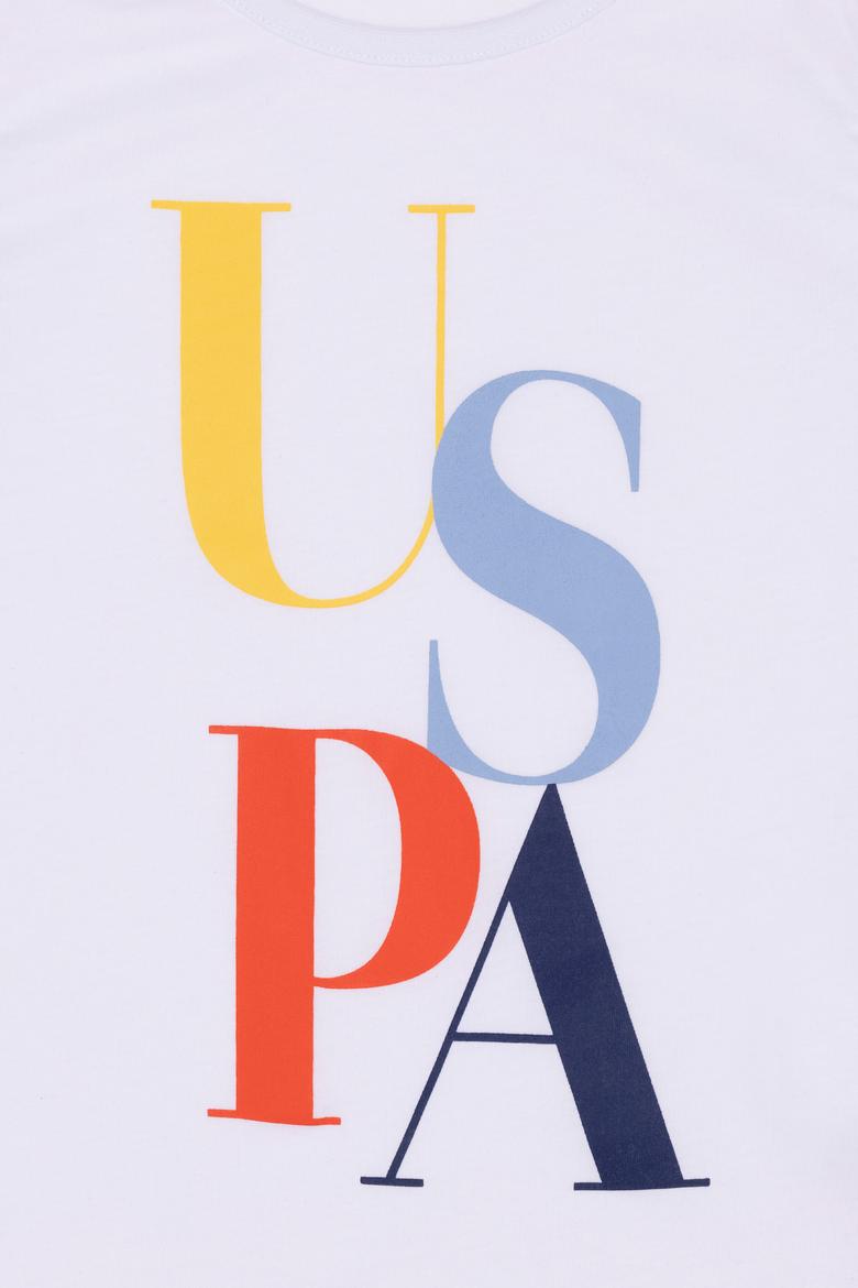 Çocuk Beyaz Bisiklet Yaka Tişört - 50247342006