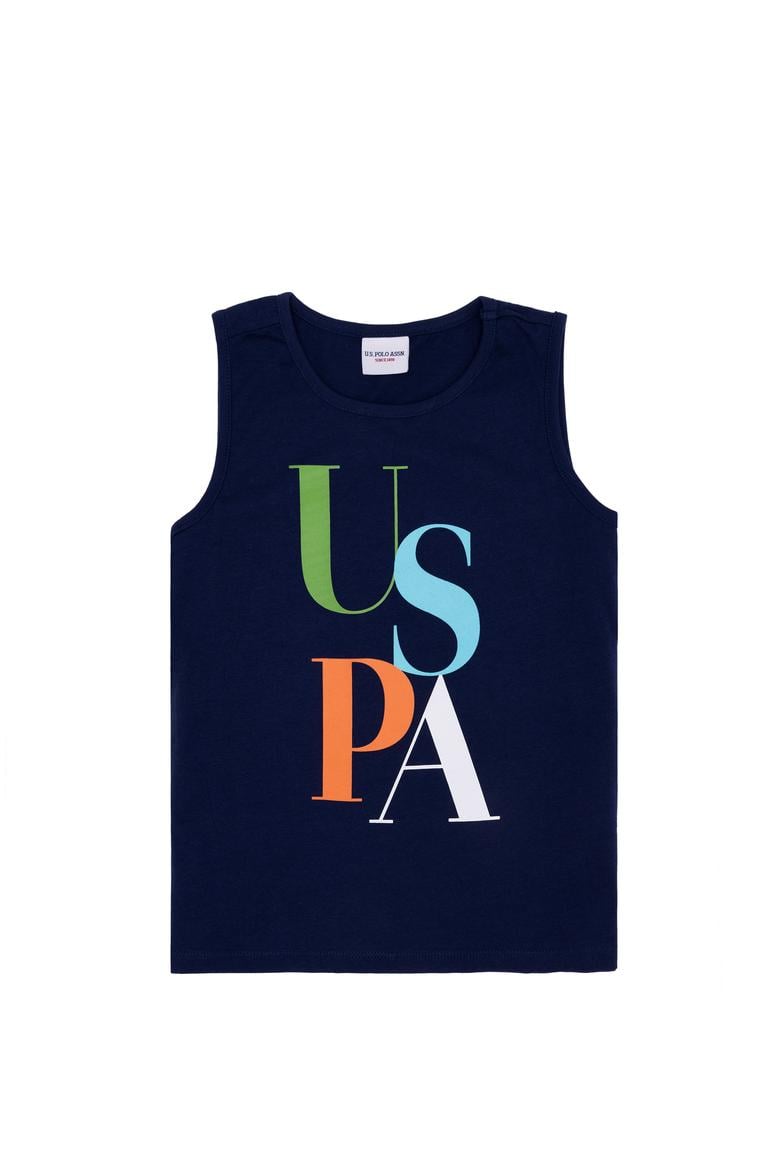 Çocuk Lacivert Atlet Tişört