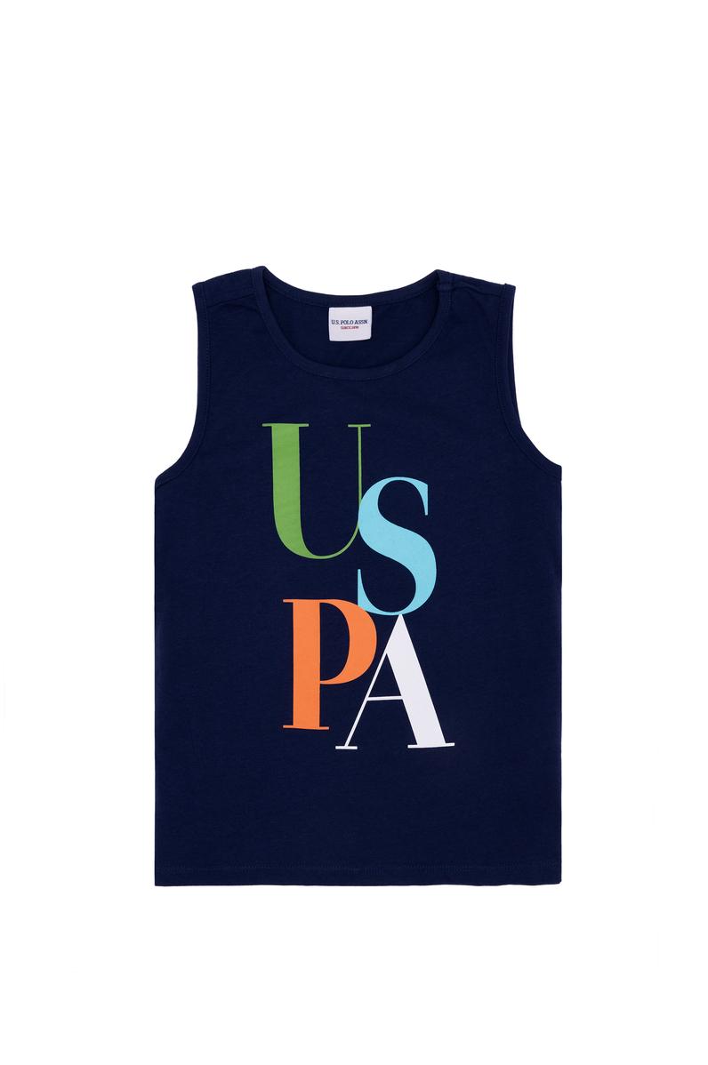 Çocuk Lacivert Atlet Tişört