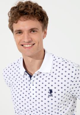 Erkek Beyaz Polo Yaka Tişört - 50249168007