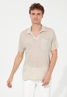 Erkek Taş Polo Yaka Tişört - 50250302016