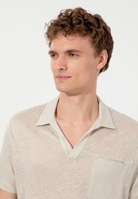 Erkek Taş Polo Yaka Tişört - 50250302016