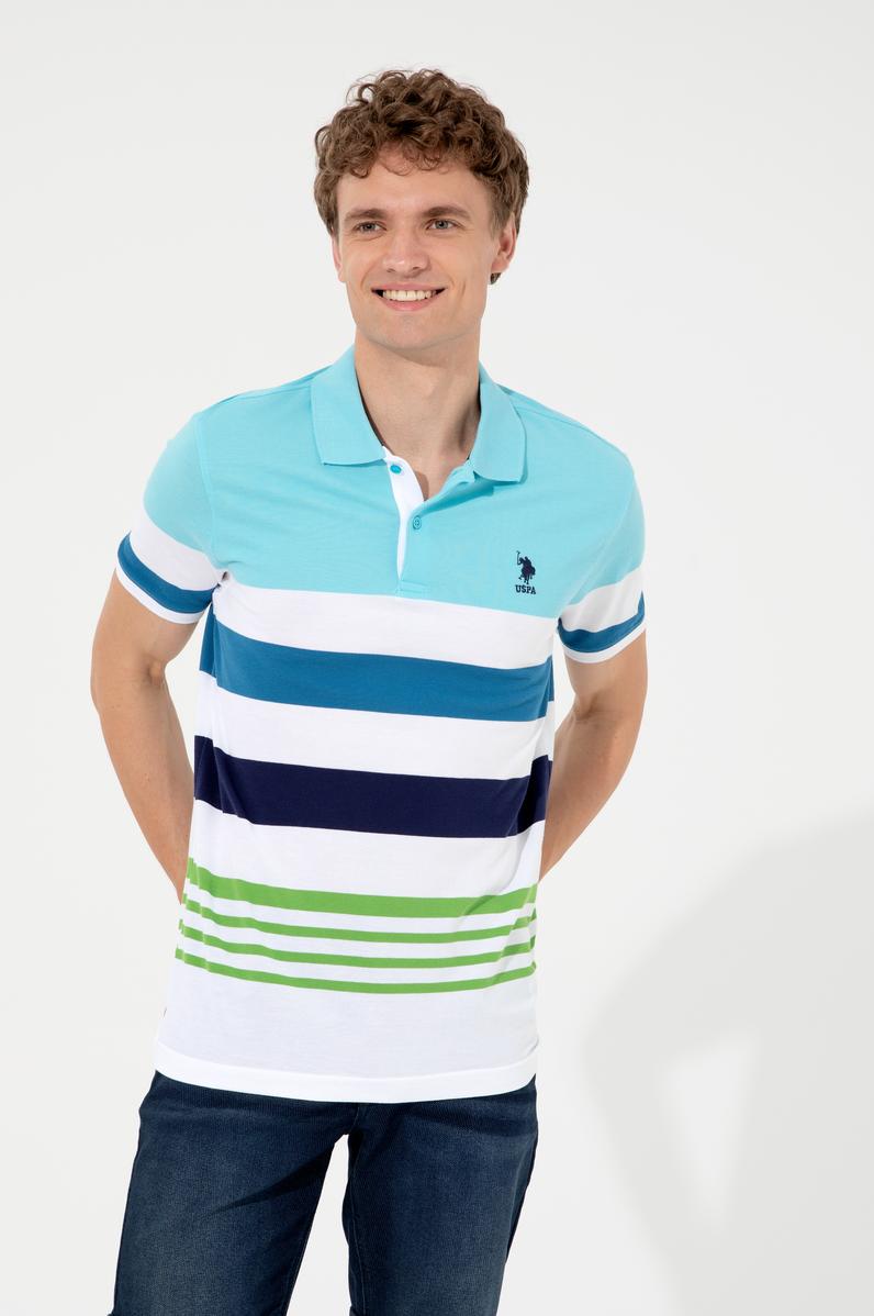 Erkek Turkuaz Polo Yaka Tişört