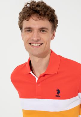 Erkek Kırmızı Polo Yaka Tişört - 50247785019