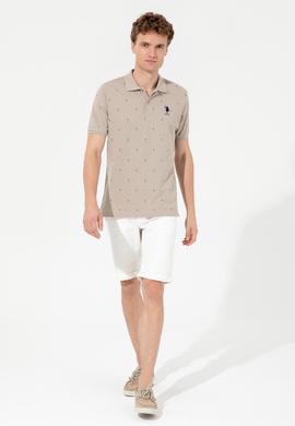 Erkek Haki Polo Yaka Tişört - 50249159018