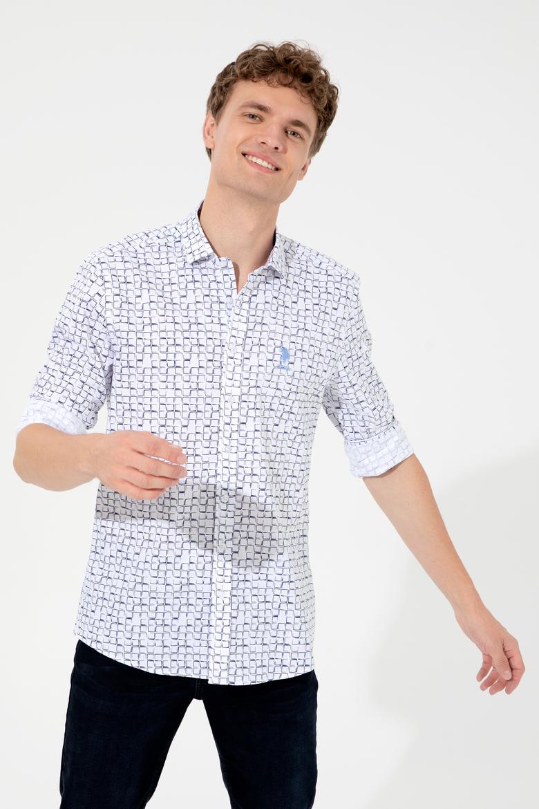 Erkek Lacivert Uzun Kollu Gömlek - 50246580009