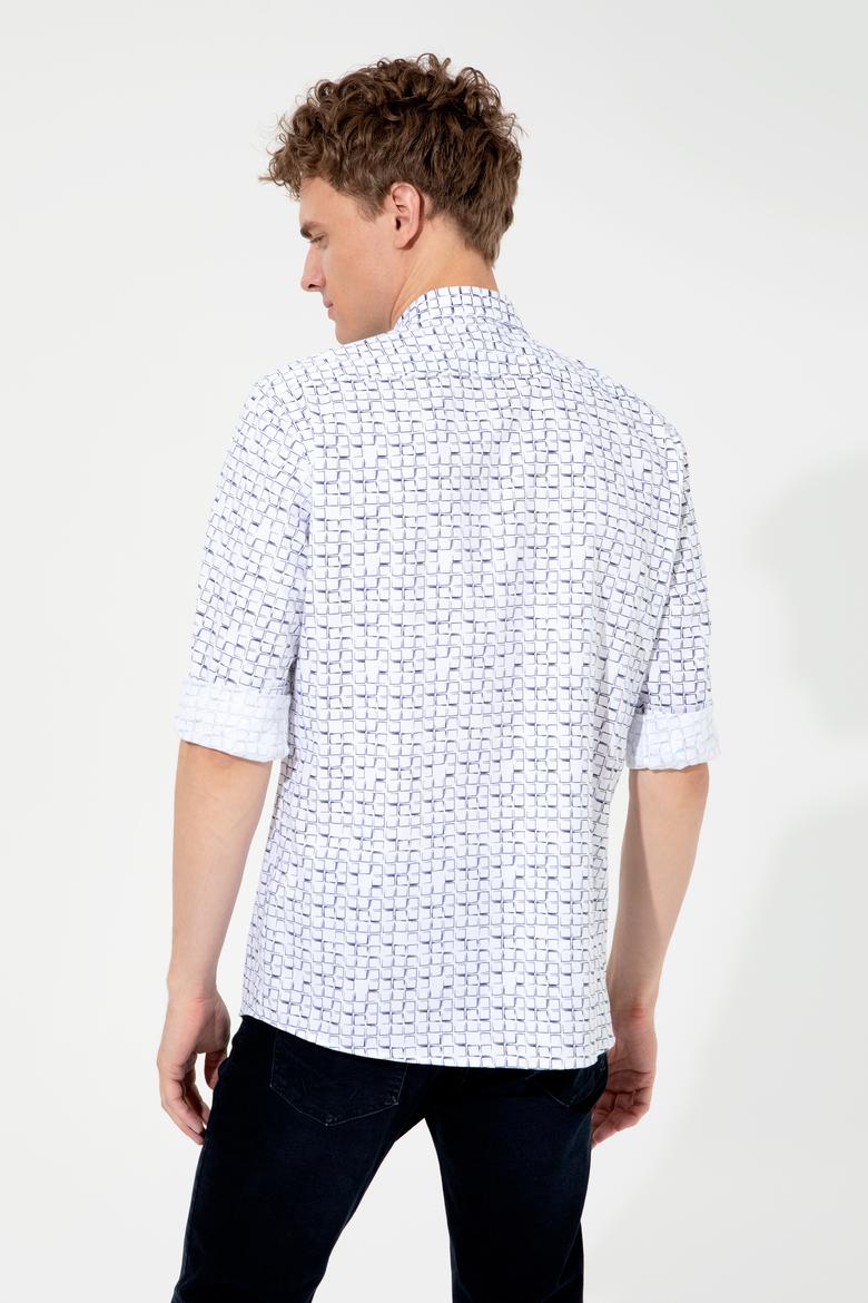 Erkek Lacivert Uzun Kollu Gömlek - 50246580009