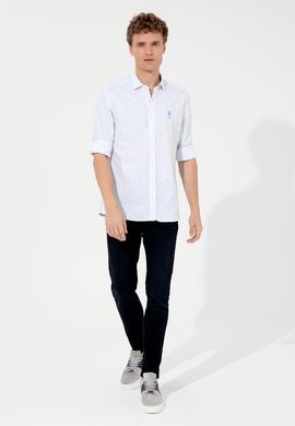 Erkek Mavi Gömlek Uzunkol - 50246580008