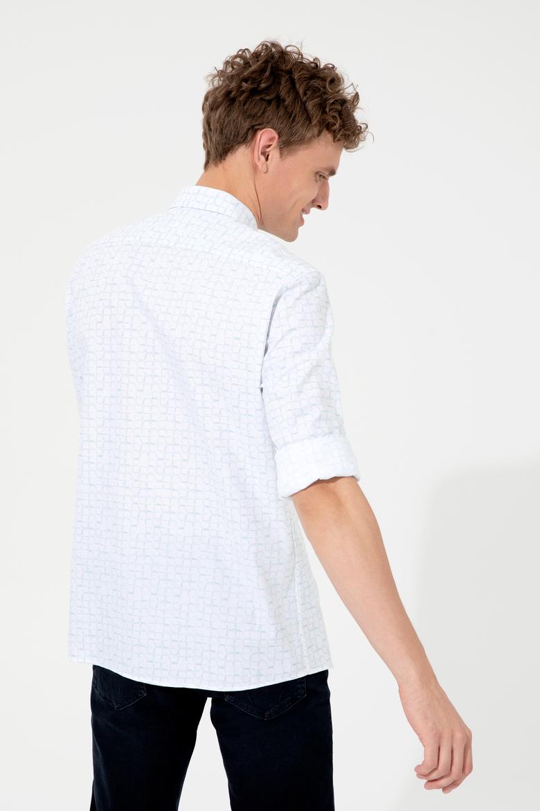 Erkek Mavi Gömlek Uzunkol - 50246580008