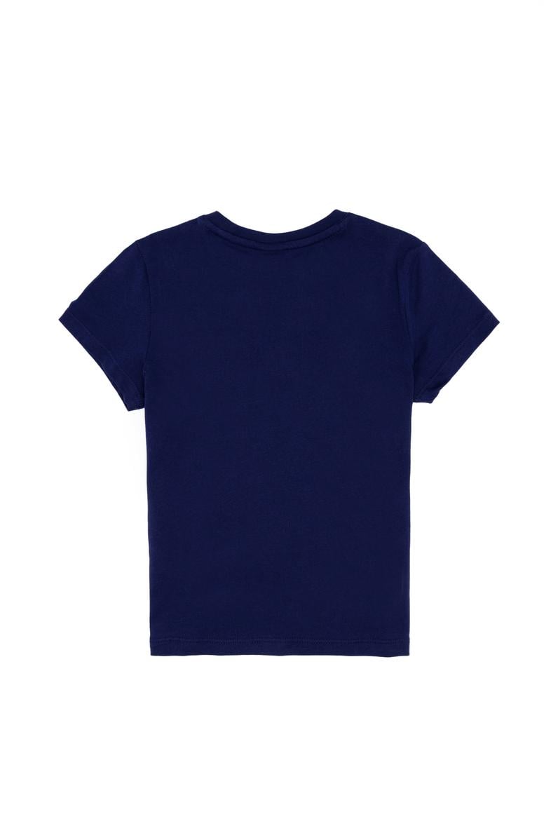 Çocuk Lacivert Bisiklet Yaka Tişört