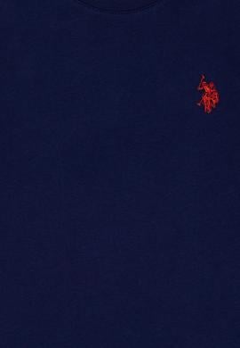 Çocuk Lacivert Bisiklet Yaka Tişört - 50249486015