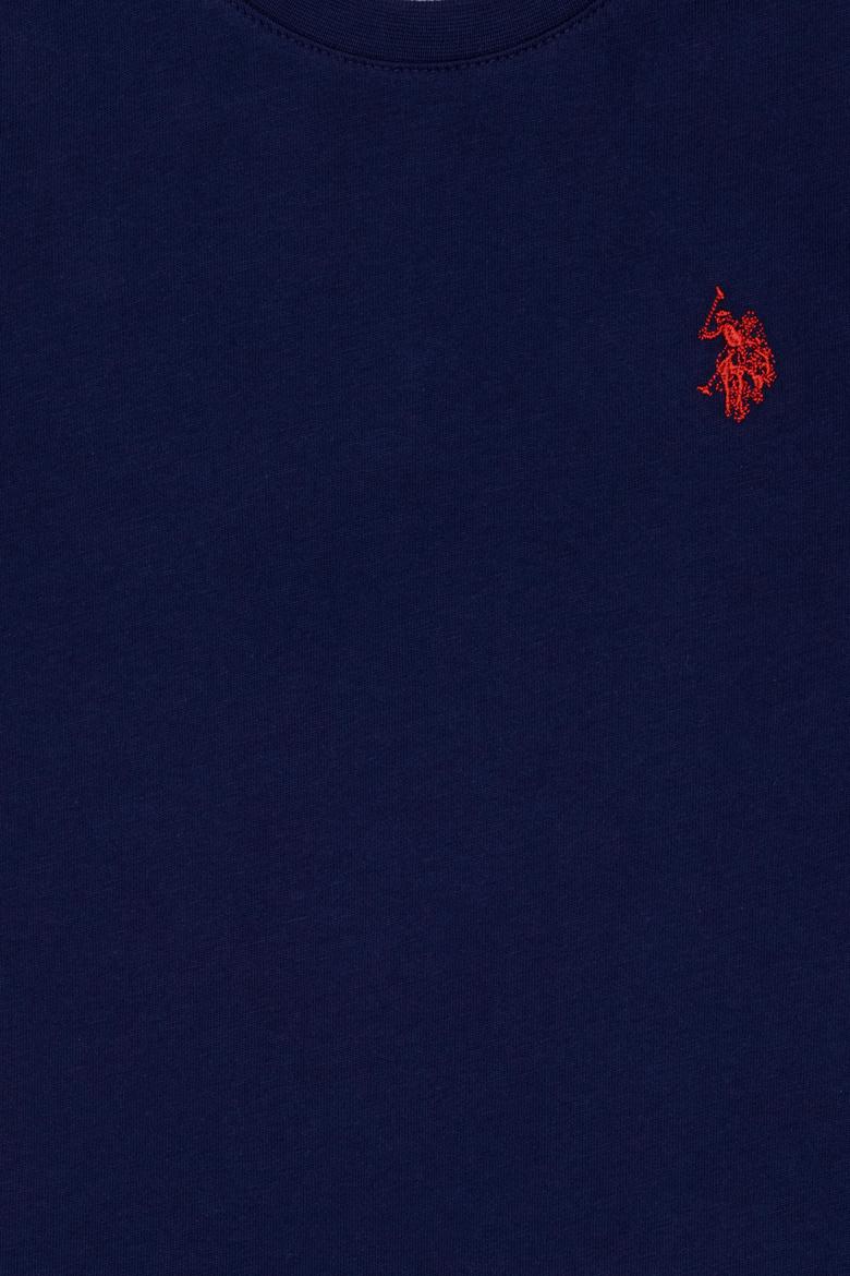 Çocuk Lacivert Bisiklet Yaka Tişört - 50249486015