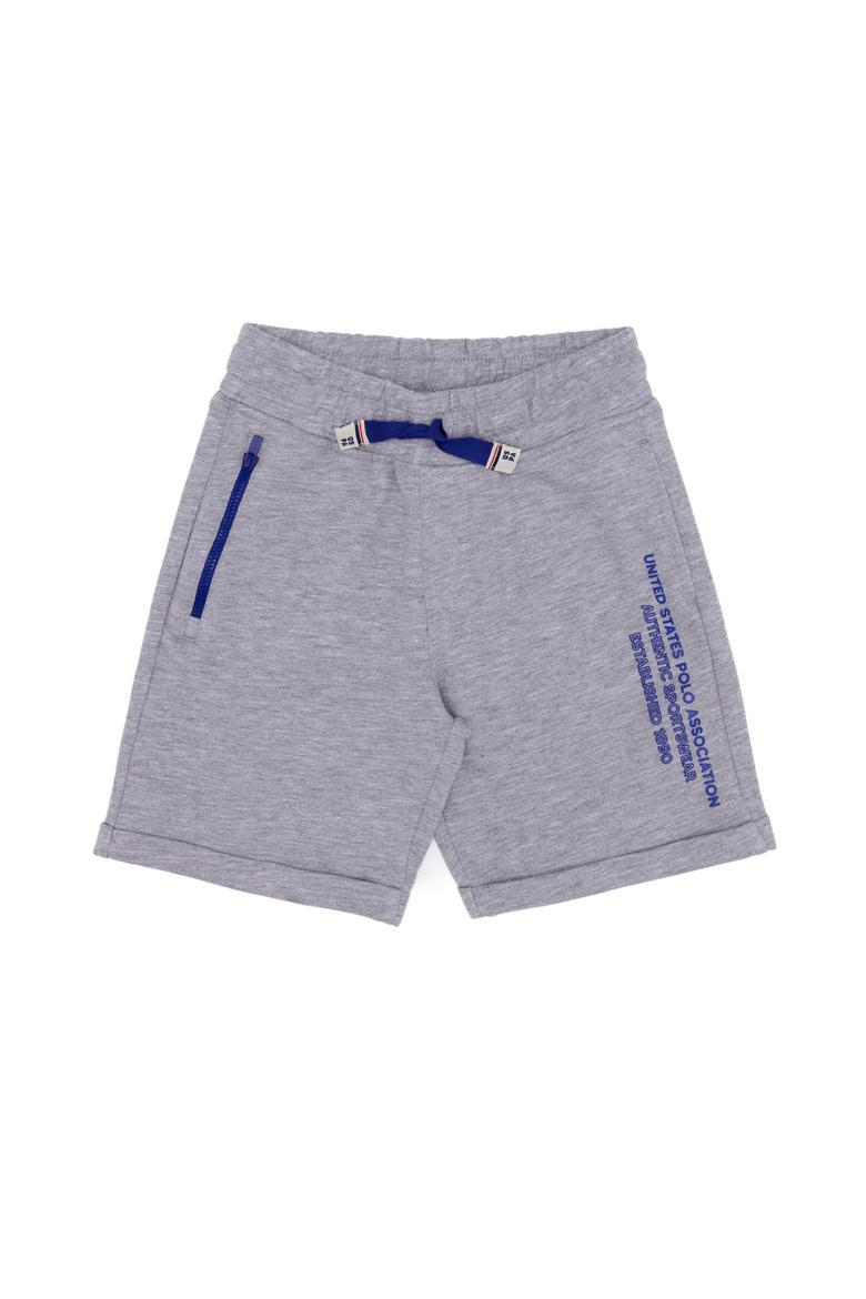 Çocuk Gri Melanj Örme Şort