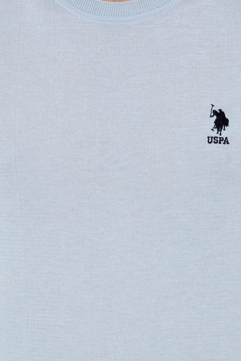 Erkek Açık Mavi Triko Kazak - 50254498060