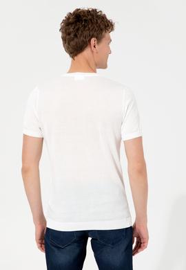 Erkek Ekru Triko Kazak - 50254498026