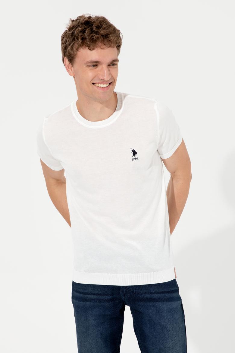 Erkek Ekru Triko Kazak - 50254498026