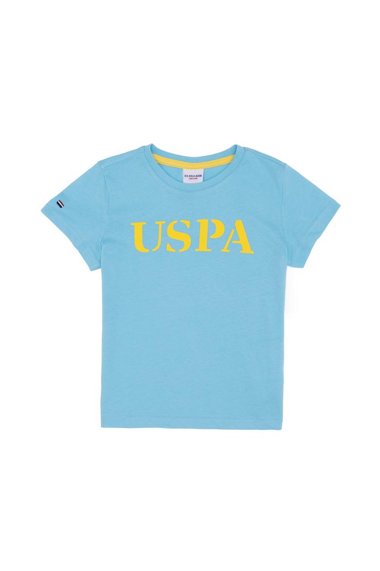 Erkek Çocuk Turkuaz Bisiklet Yaka Tişört