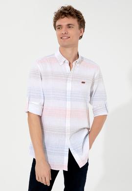 Erkek Somon Uzun Kollu Gömlek - 50246789023