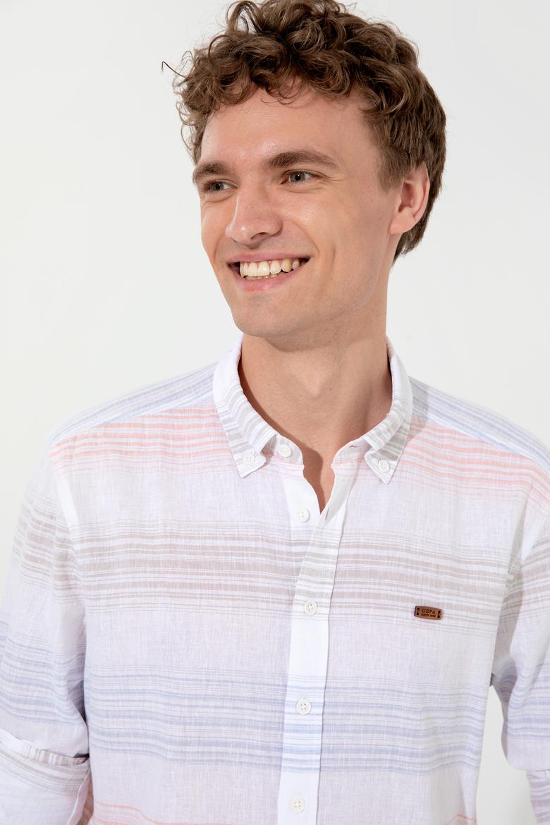 Erkek Somon Uzun Kollu Gömlek - 50246789023