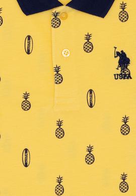 Erkek Çocuk Açık Sarı Polo Yaka Tişört - 50248932007