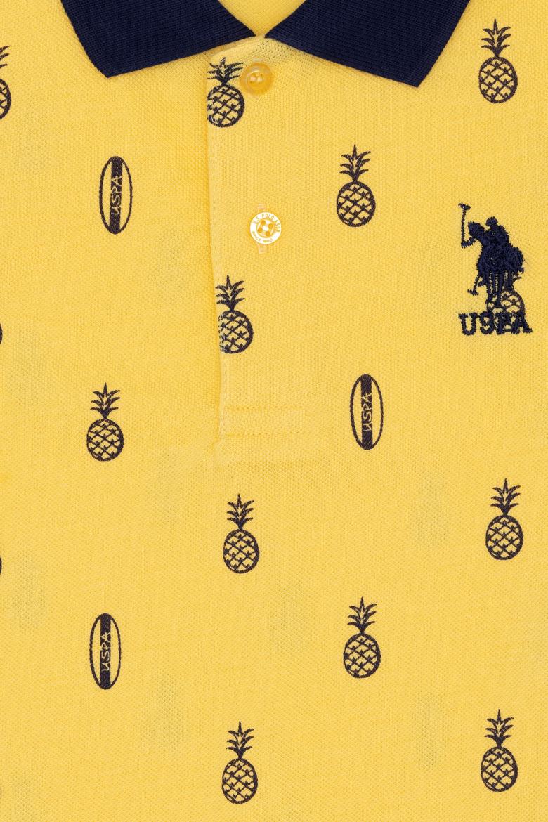 Erkek Çocuk Açık Sarı Polo Yaka Tişört - 50248932007