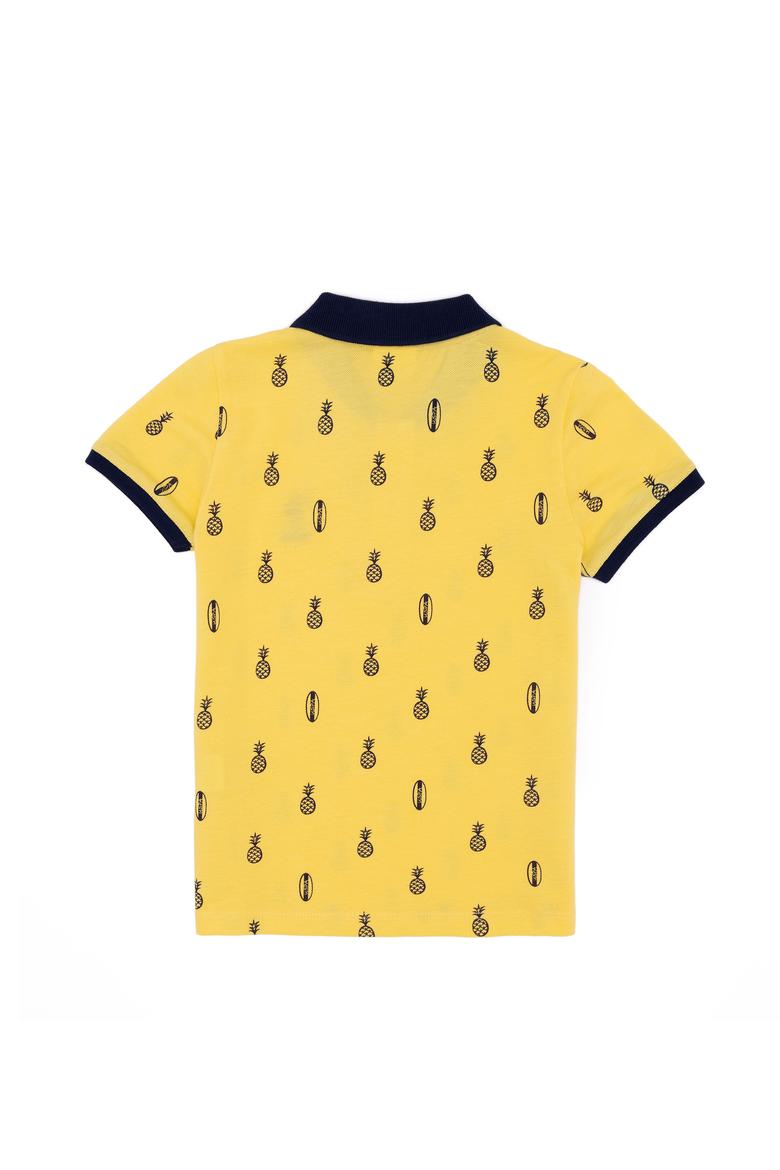 Erkek Çocuk Açık Sarı Polo Yaka Tişört - 50248932007