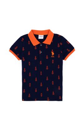 Erkek Çocuk Lacivert Polo Yaka Tişört - 50248932028