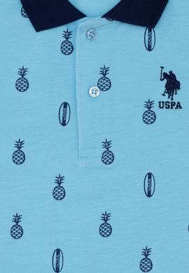 Erkek Çocuk Turkuaz Polo Yaka Tişört - 50248932050