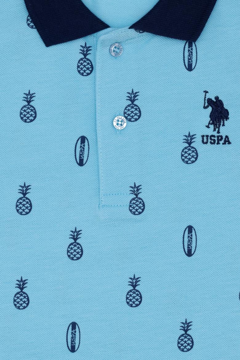 Erkek Çocuk Turkuaz Polo Yaka Tişört - 50248932050