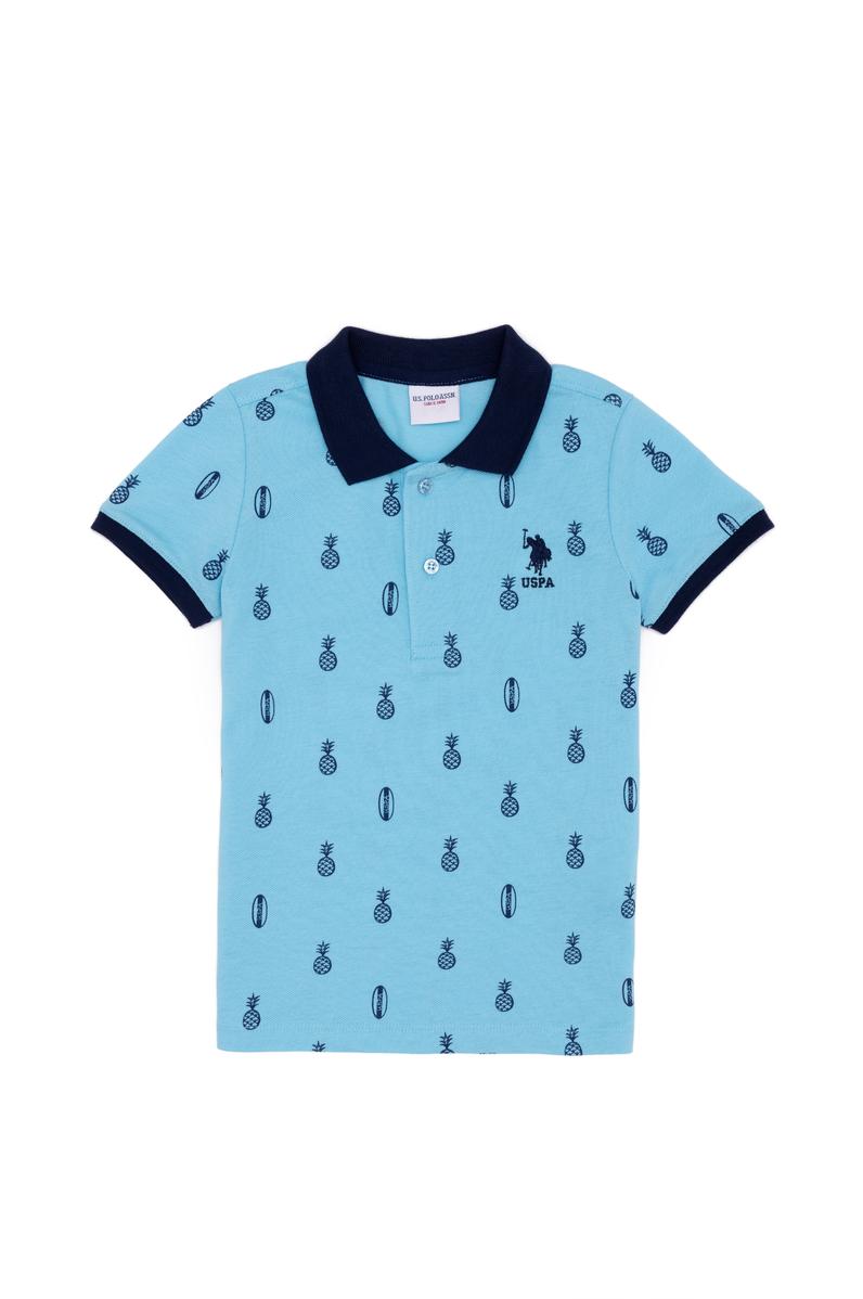 Erkek Çocuk Turkuaz Polo Yaka Tişört