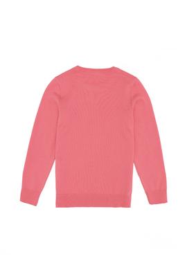 Kız Çocuk Açık Pembe Basic Bisiklet Yaka Kazak - 50252446032