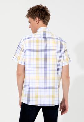 Erkek Safran Kısa Kollu Gömlek - 50247510016