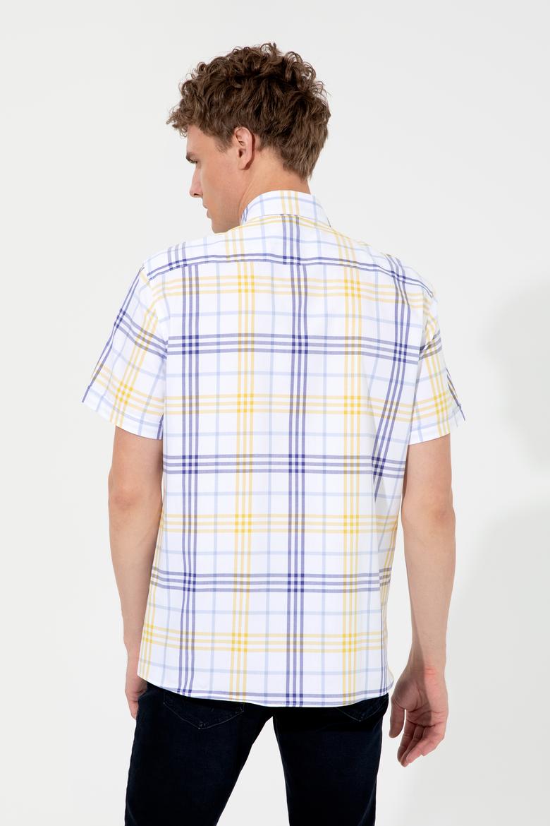 Erkek Safran Kısa Kollu Gömlek - 50247510016