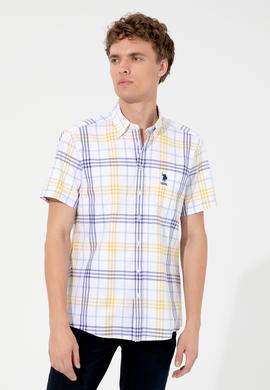 Erkek Safran Kısa Kollu Gömlek - 50247510016